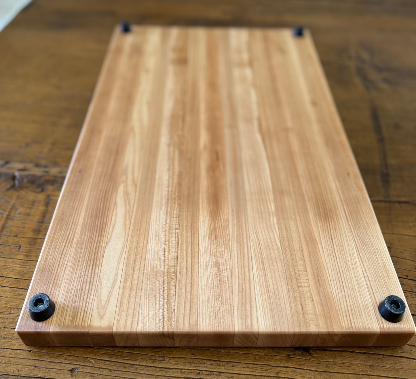 Custom Cutting Board with wood inlay