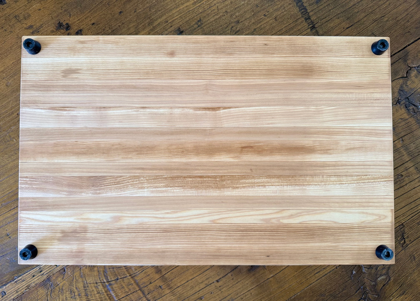 Custom Cutting Board with wood inlay