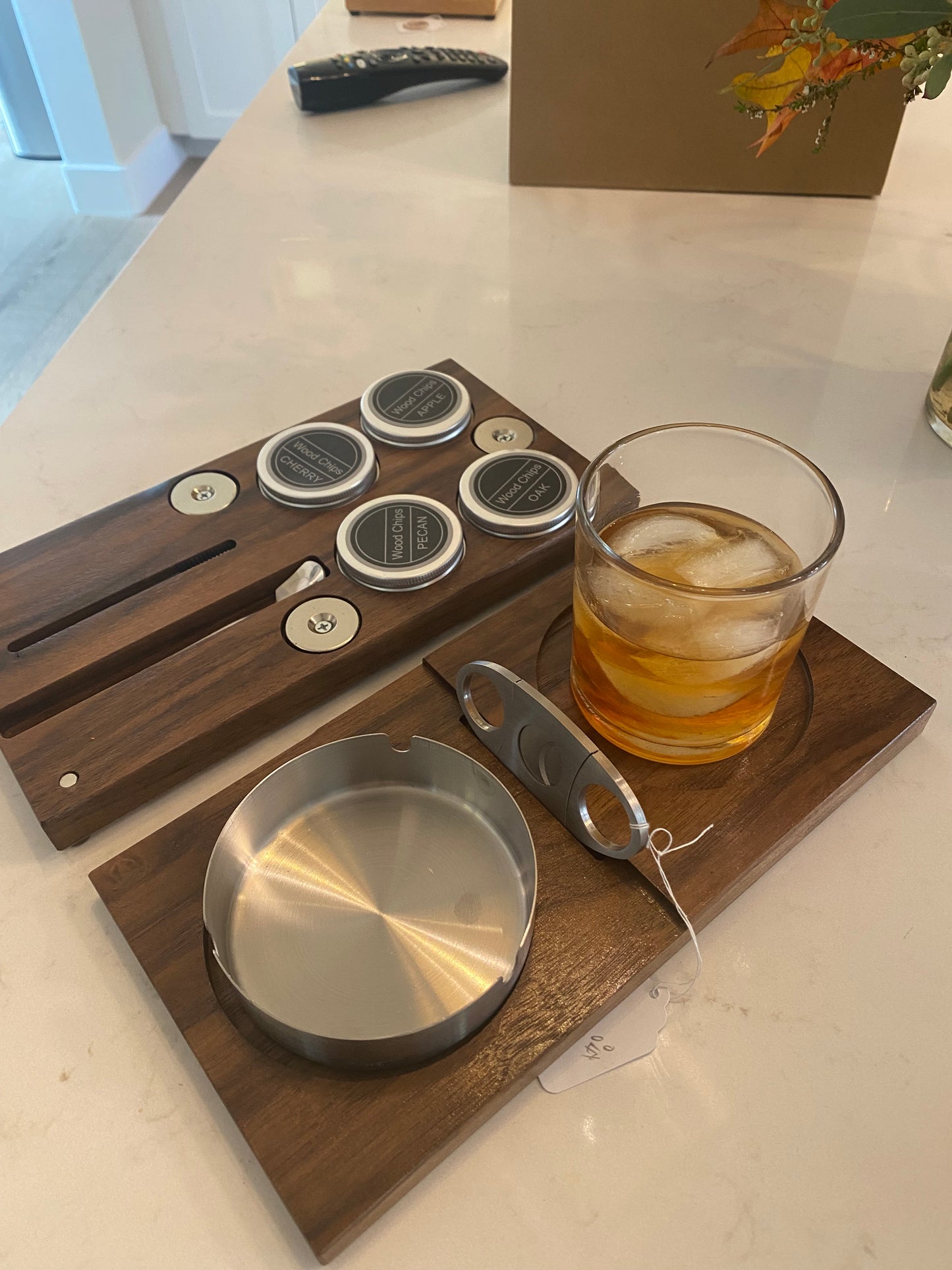Custom Personalized Bourbon/Cigar Tray