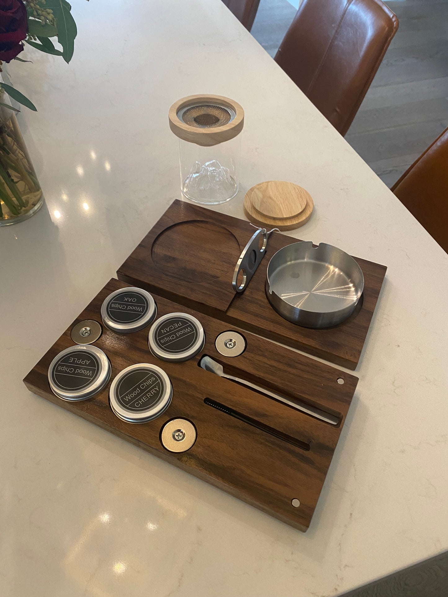 Custom Personalized Bourbon/Cigar Tray