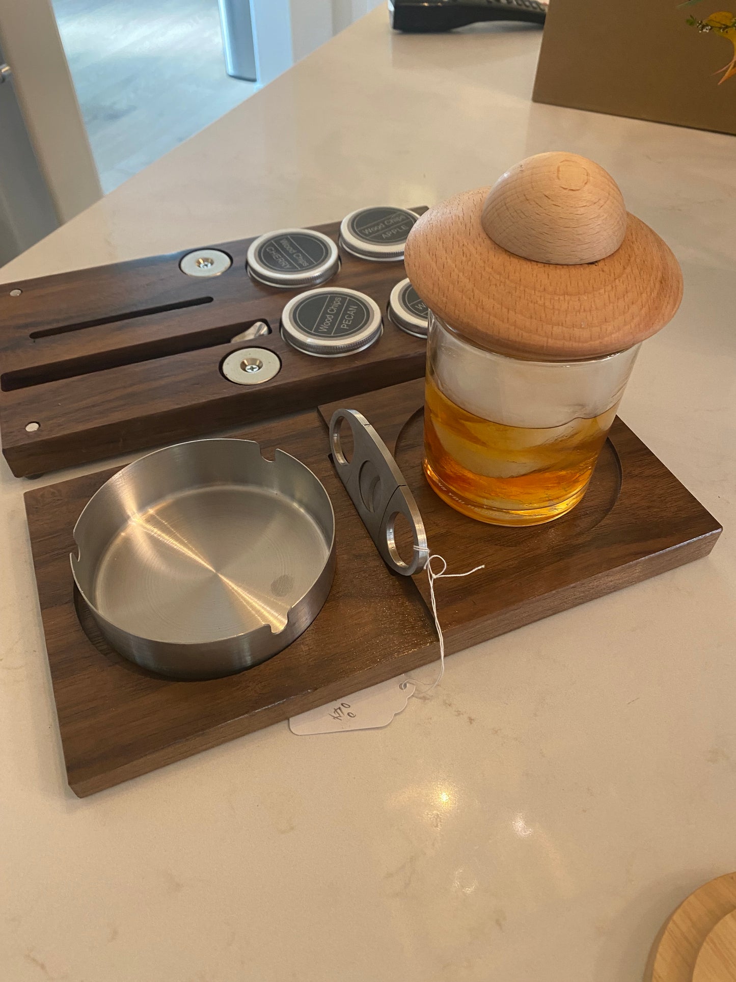 Custom Personalized Bourbon/Cigar Tray