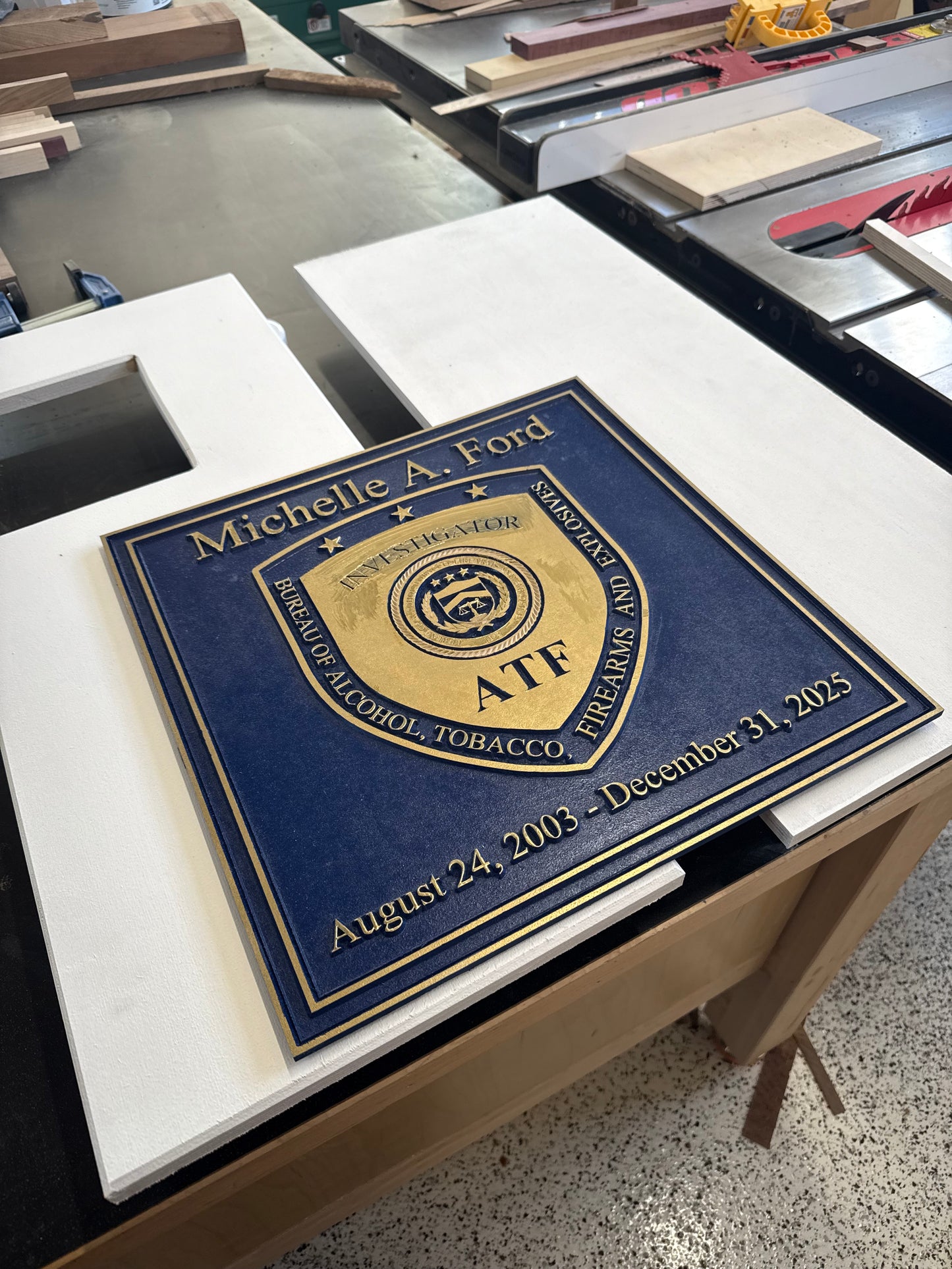 Retirement Display Plaques