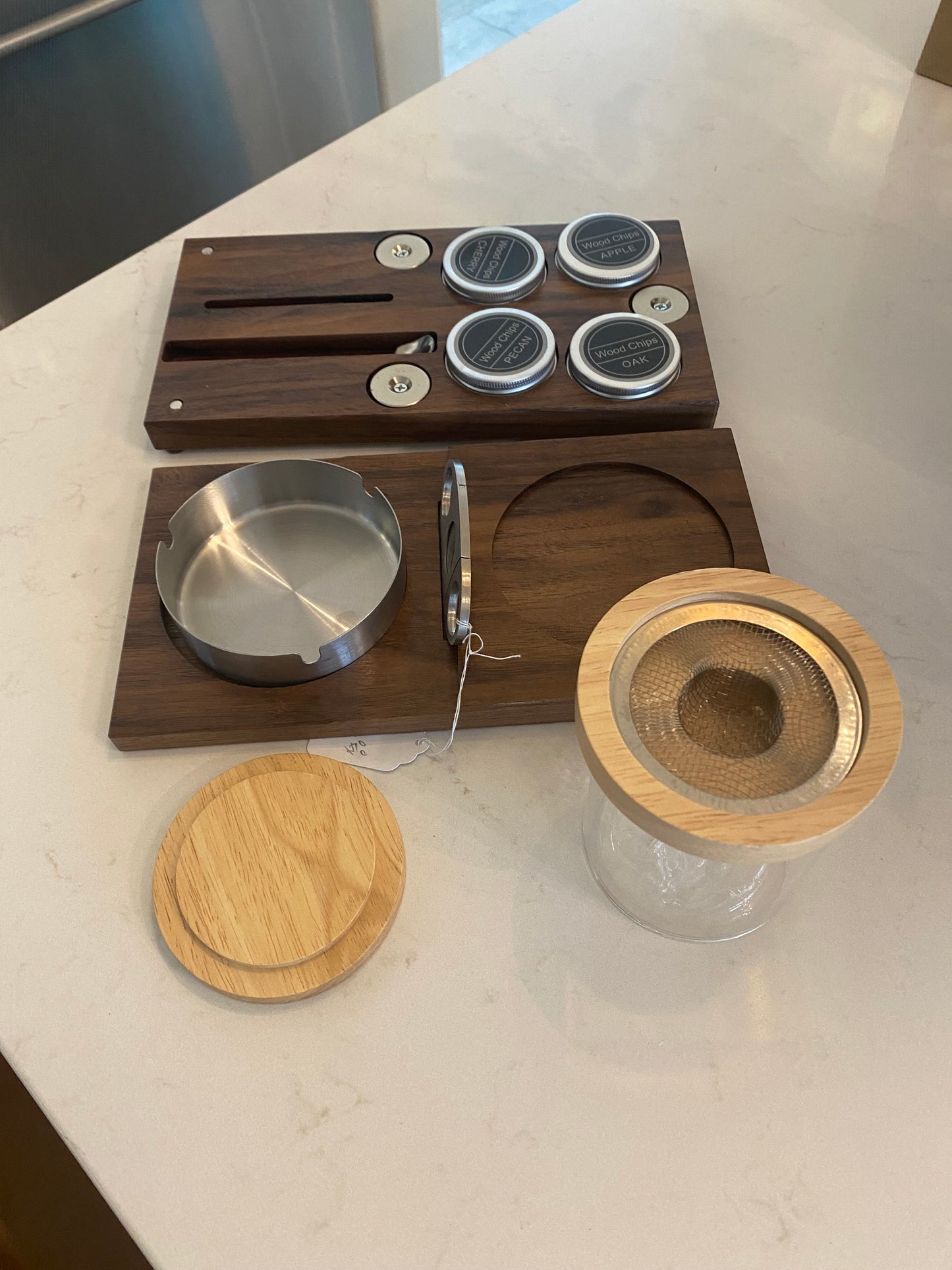 Custom Personalized Bourbon/Cigar Tray