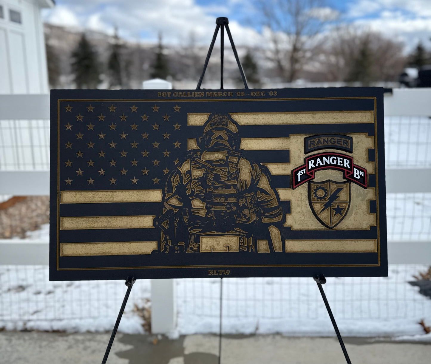 Custom Wall Art Flags (Military, First Responders, Patriots)